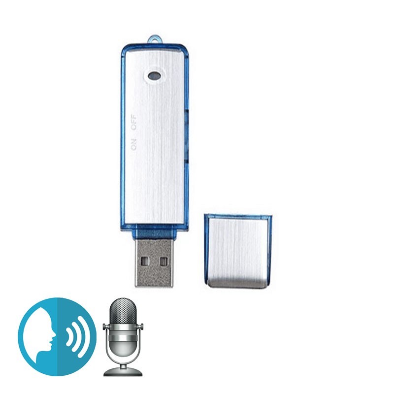 Dittafono registratore audio chiavetta USB 20 ore di autonomia