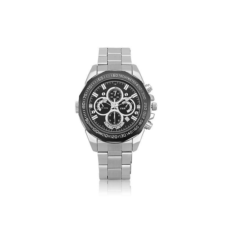 Orologio Metallico con Fotocamera Full HD, Visione Notturna e Microfono Integrato