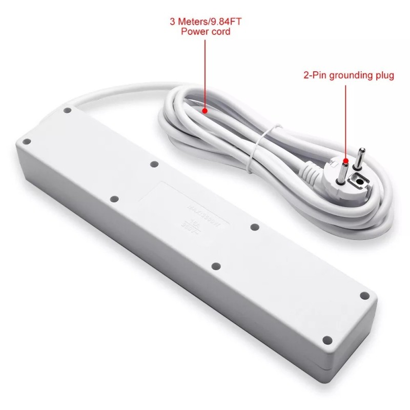 Power Strip with WiFi Full HD Camera and Motion Detection