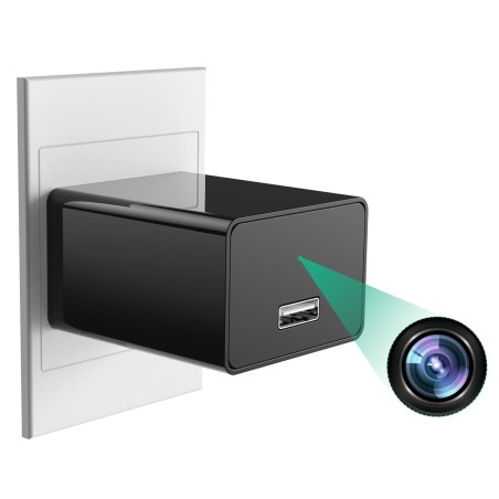 Caricatore da muro Full HD 1080p Camera con visione notturna