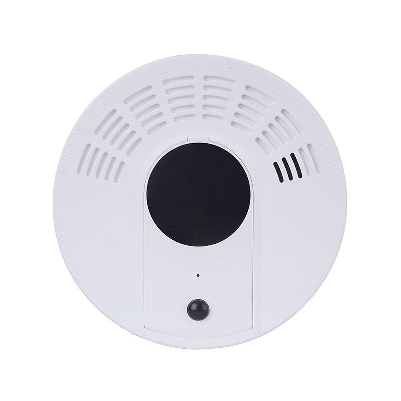 Rilevatore di Fumo con Telecamera WIFI a Lunga Durata di Autonomia 1 Anno con Rilevazione di Movimento