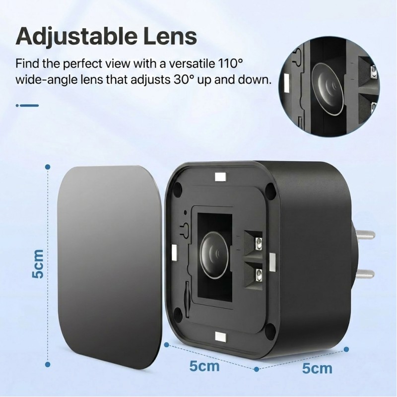 Full HD WiFi camera in USB-C oplader