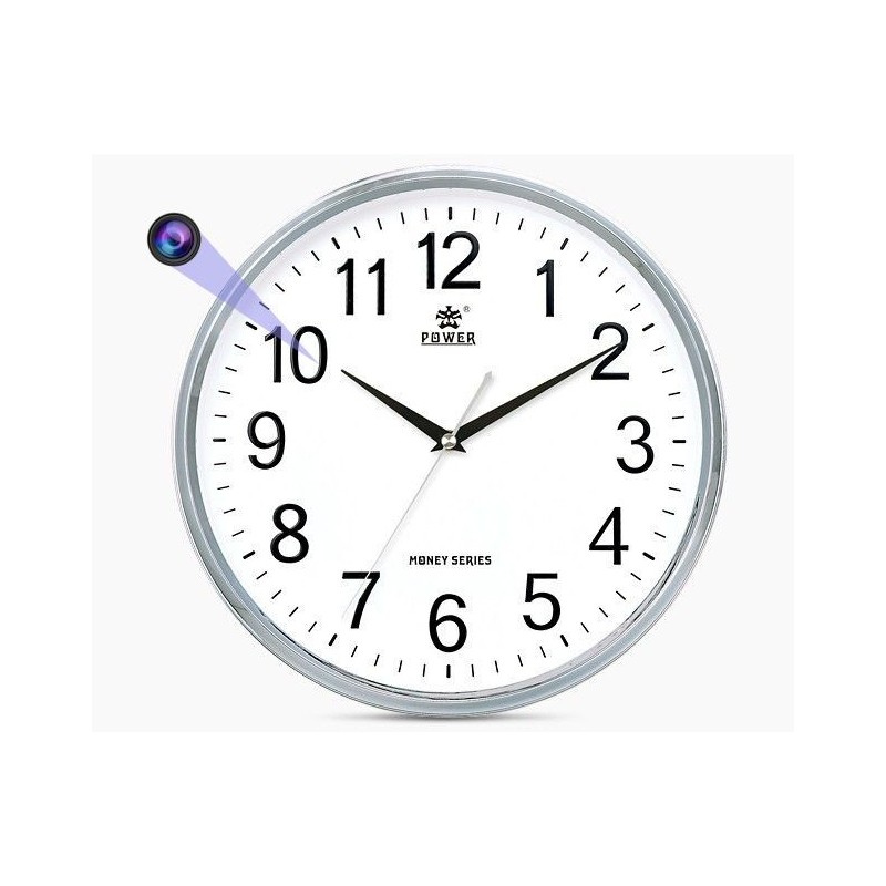 Orologio da parete con telecamera per visione notturna Full HD
