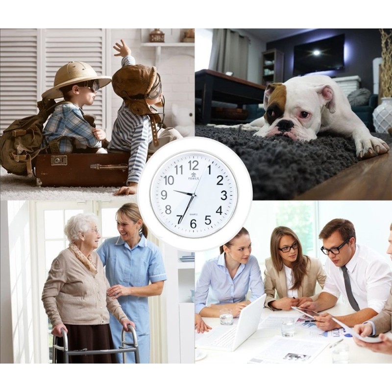 Orologio da parete con telecamera per visione notturna Full HD