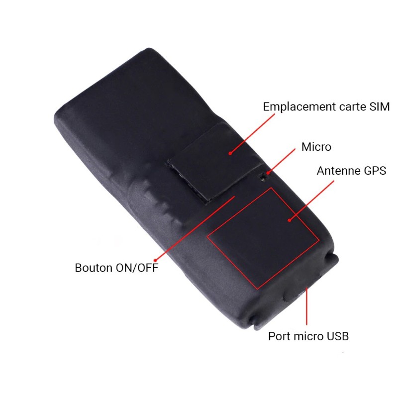 Mini localizzatore GPS con microfono per ascolto remoto 10 giorni