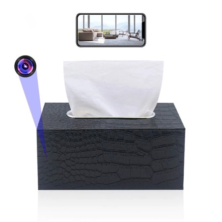 Telecamera WiFi in Scatola di Fazzoletti con Accesso Remoto
